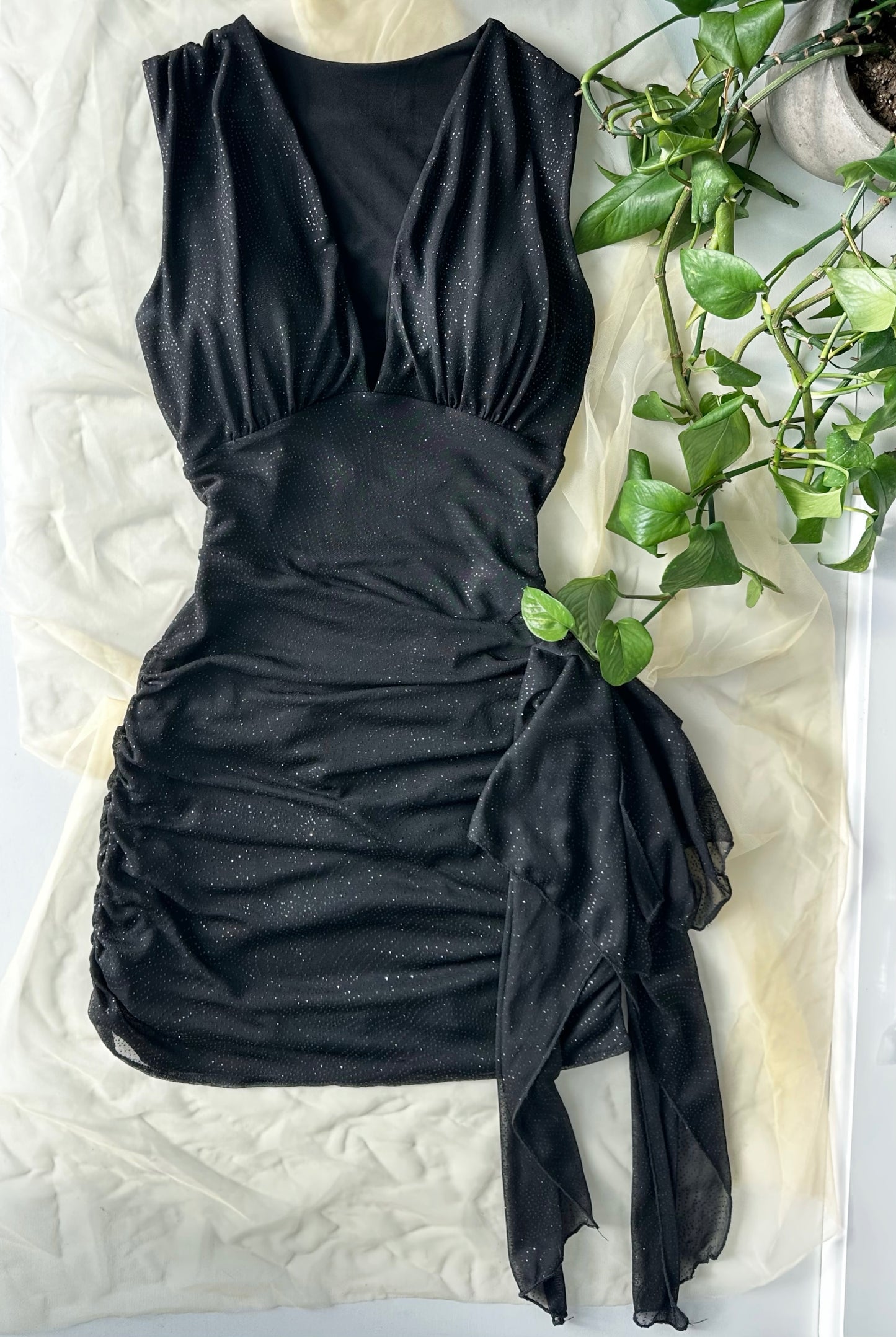 V- Neck Mini Dress Sewing Pattern PDF 00-14