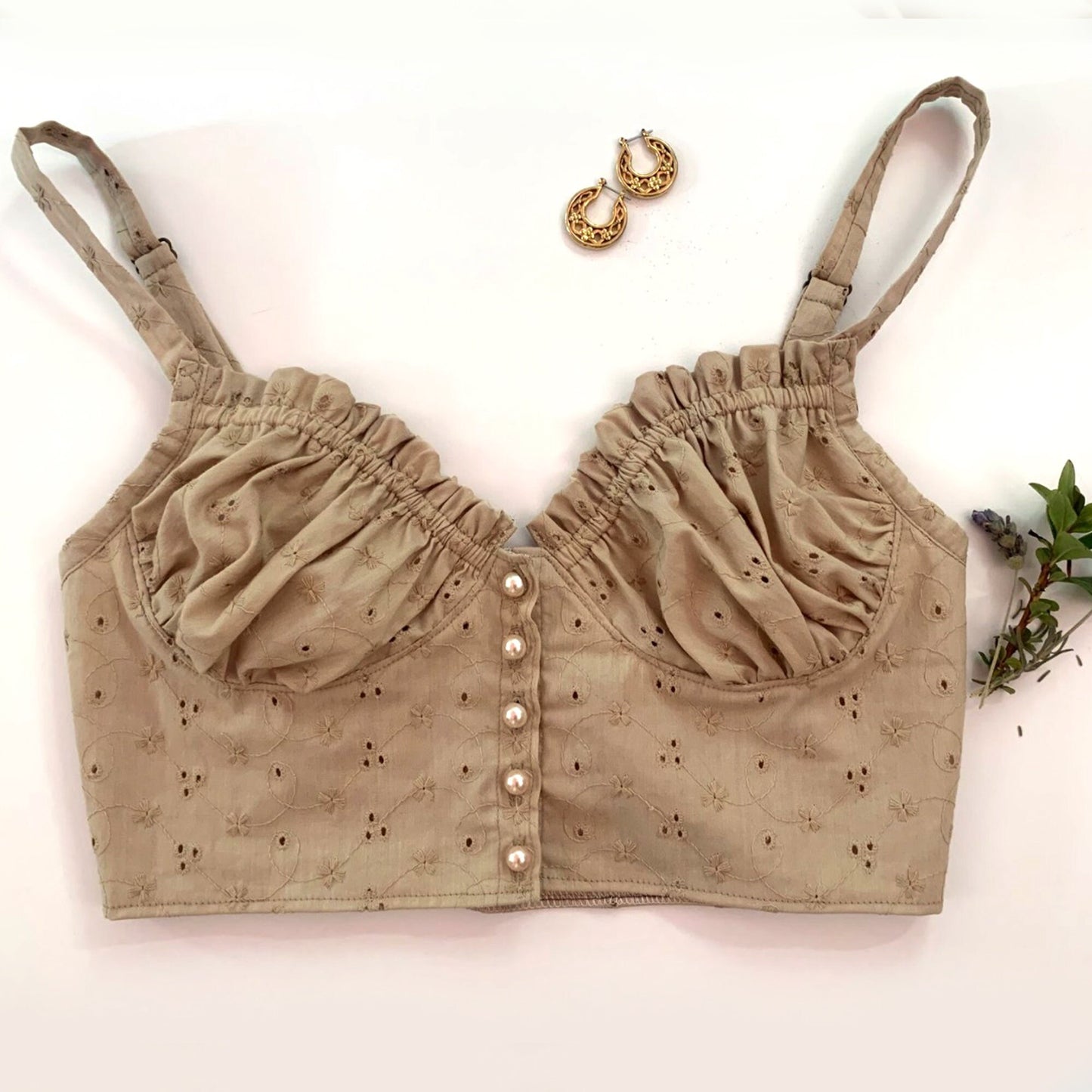 Milkmaid Top Sewing Pattern PDF 34A-34D,38DD