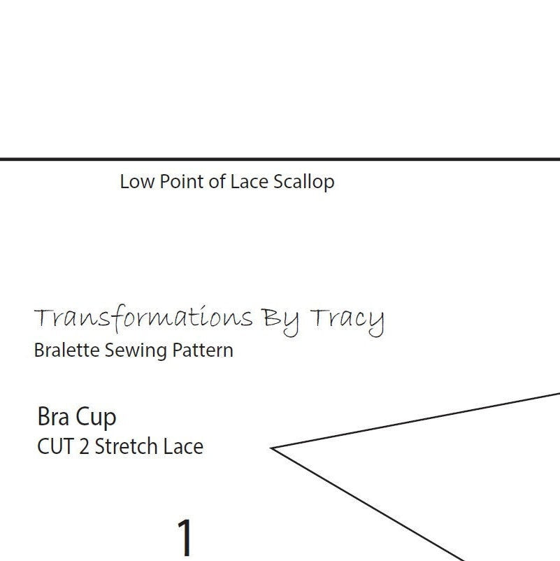 Lace Bralette & Garter Set PDF Sewing Pattern