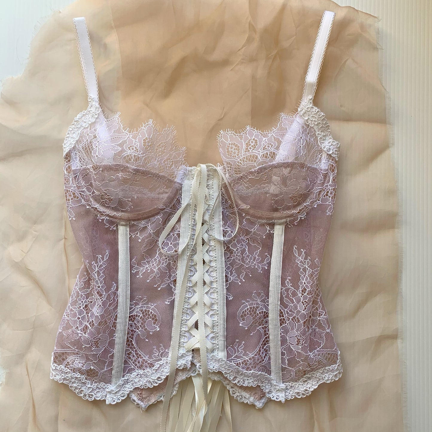 Sheer Lace Bustier Sewing Pattern PDF 00-14