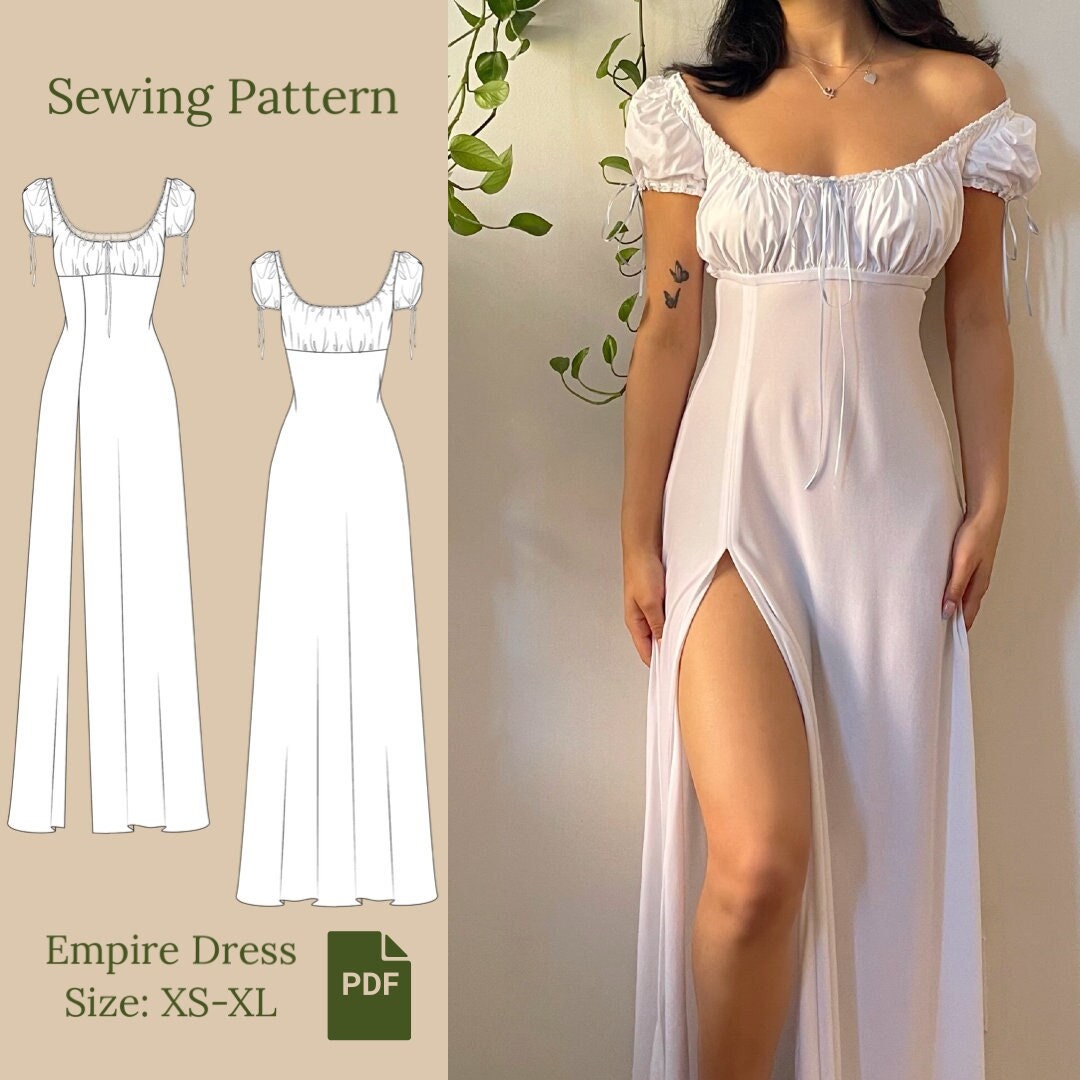 empire waist dress pattern pdf Empire Waist Dress Pattern