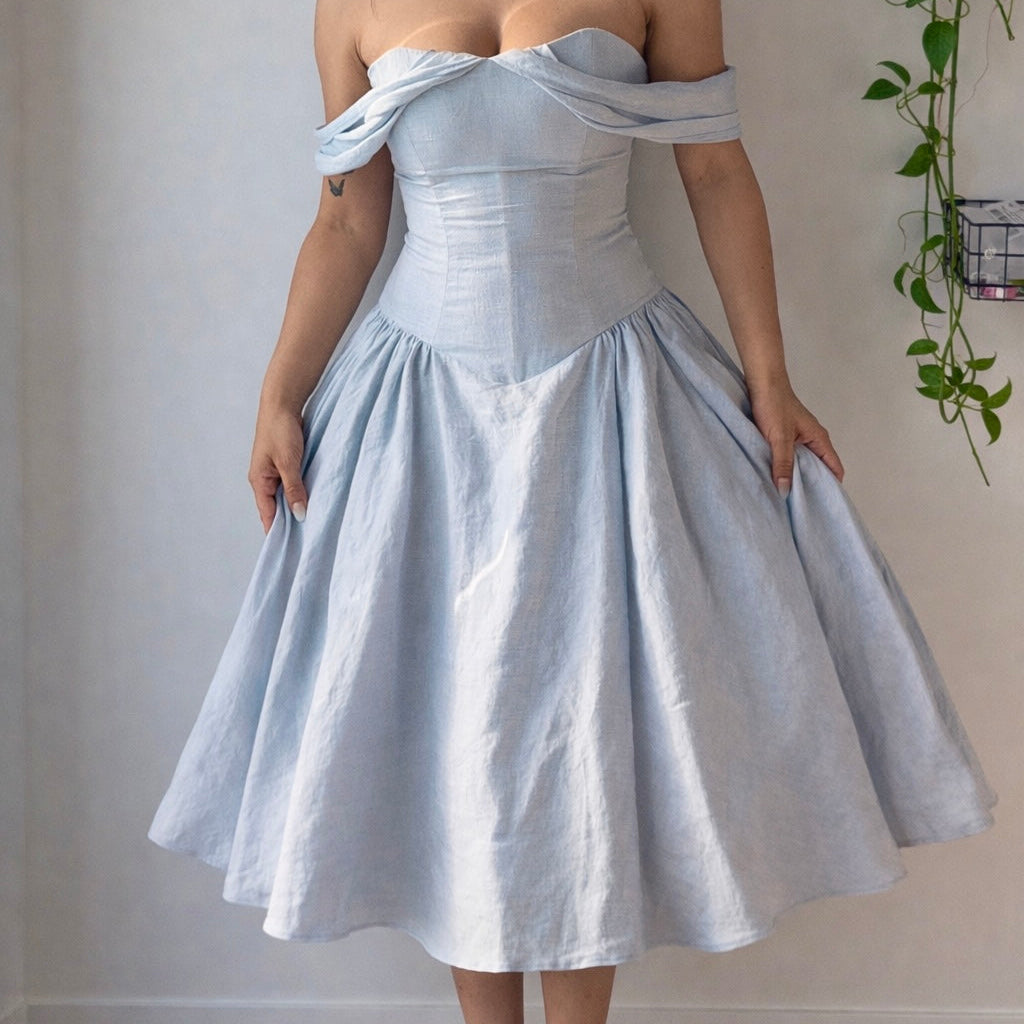 Drop Waist Corset Dress Sewing Pattern PDF 00-16 TransformationsByTracy Drop Waist Corset Dress Sewing Pattern PDF 00-16 TransformationsByTracy