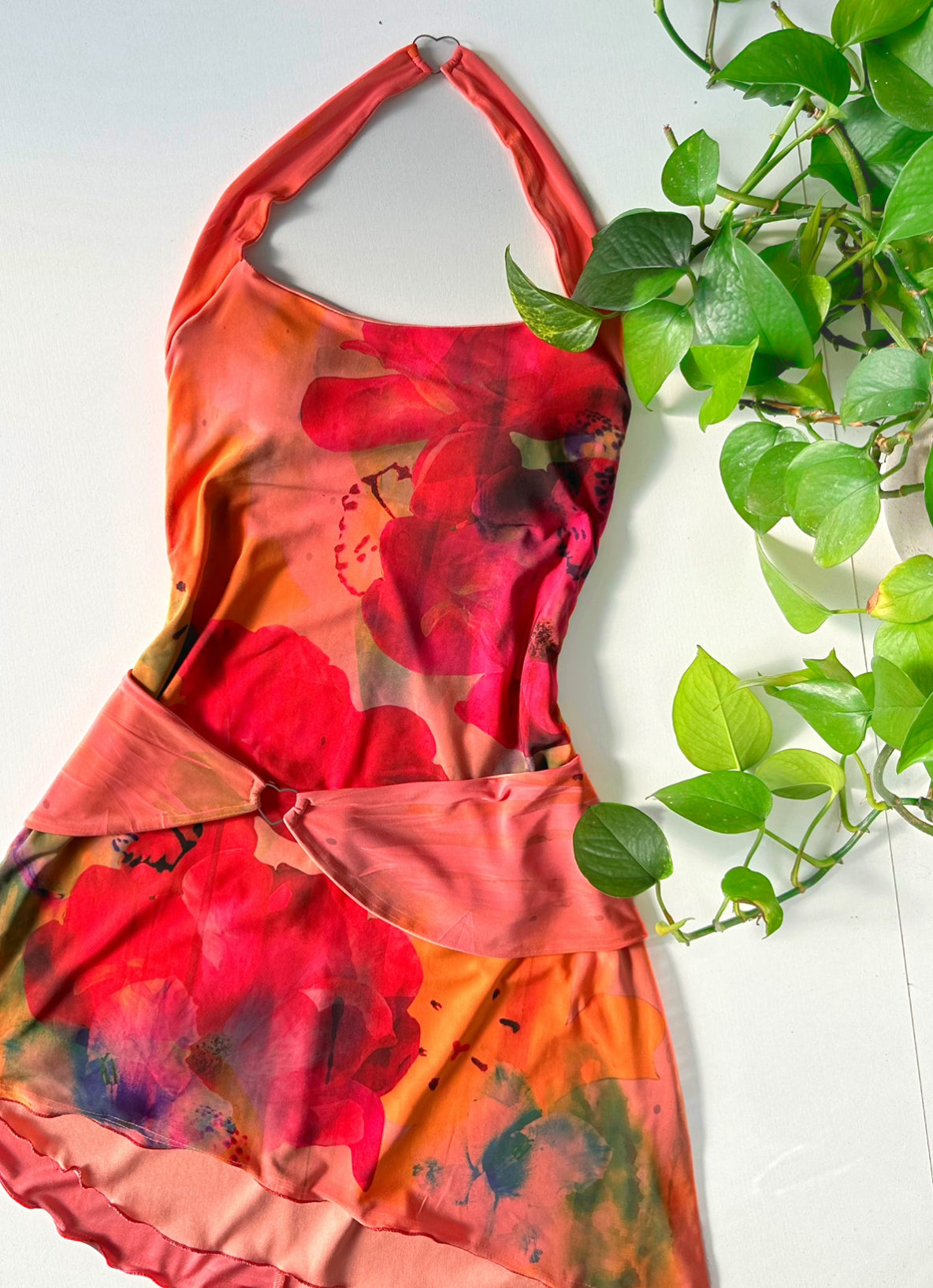 Halter Mini Dress Sewing Pattern PDF 00-14